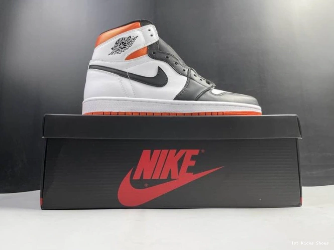 1st Kicks Shoes Electro 1 Orange Jordan 555088-180 High Retro Air 0626